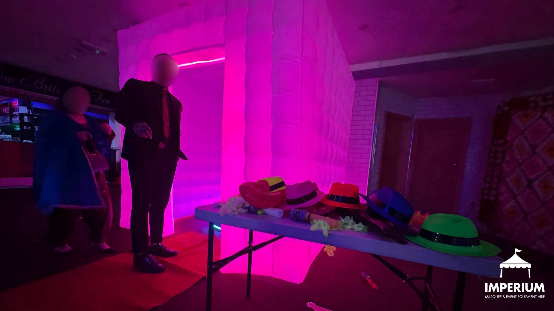 prop table at party booking